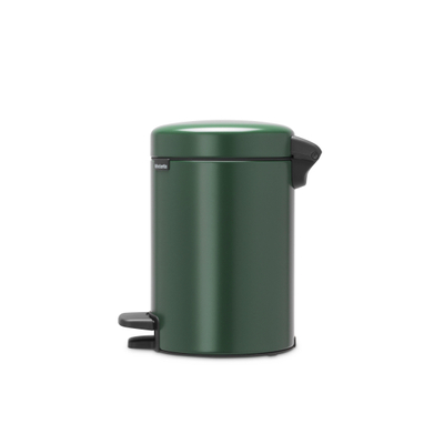 Brabantia NewIcon Poubelle à pédale - 3 litres - seau intérieur en plastique - pine green