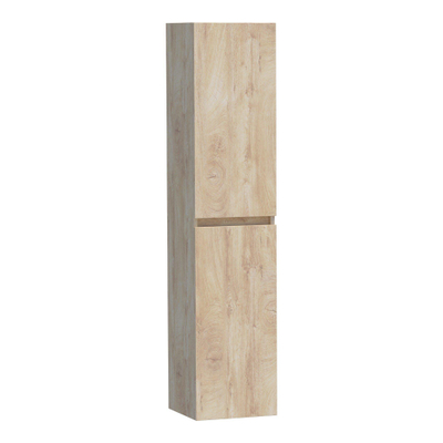 BRAUER Joy armoire de salle de bains - 160x35x35cm - 2 portes - sans poignées - ouverture à gauche ou à droite - Forest Wheat