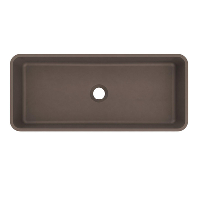 Arcqua Case Opbouw Waskom - rechthoek - 60x26cm - mat mokka