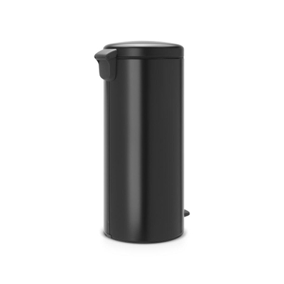Brabantia NewIcon Poubelle à pédale - 30 litres - seau intérieur en plastique - noir mat