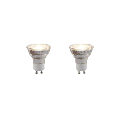 Luedd Lampe LED - lot de 2 - GU10 - 6W - 2700K - 260LM - à intensité réglable