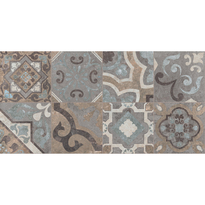 Atlas Concorde Solution carreau mural et de sol - 29.6x59.5cm - 8mm - rectifié - effet béton - brun