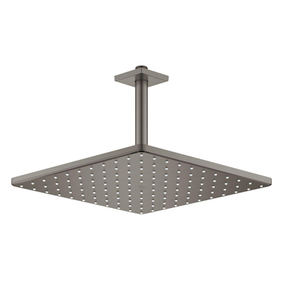 GROHE Rainshower Mono 310 Cube Douche de tête - 31x31cm - 1 jet - bras de plafond 14,2cm - graphite dur brossé