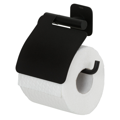 Tiger Colar Porte-papier toilette - avec couvercle - Noir