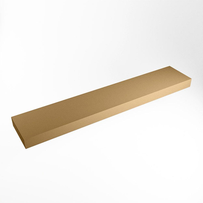 Mondiaz TOP 30 Plan sous vasque suspendu - 220x30x12cm - solid surface - Oro