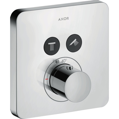 AXOR Showerselect garniture de finition thermostatique avec robinet d'arrêt pour 2 fonctions chrome