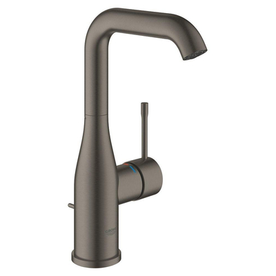 GROHE Essence Wastafelkraan Opbouw - uitloop 12.7cm - L-size - hoge draaibare uitloop - waste - brushed hard graphite