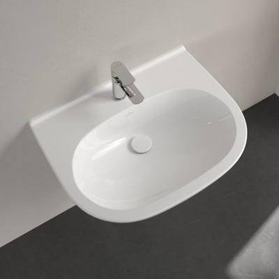 Villeroy & Boch O.novo wastafel 65x51cm zonder overloop 1 kraangat wit