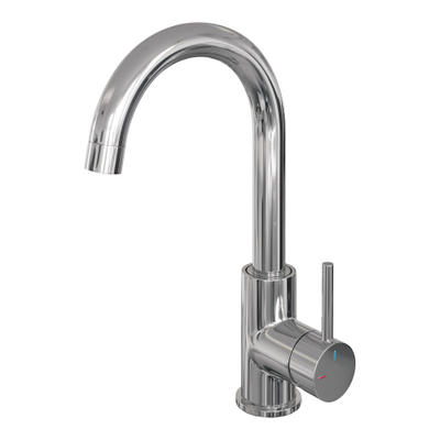 BRAUER Stripe Mitigeur lavabo haut en applique - bec rond pivotant - modèle A - chrome