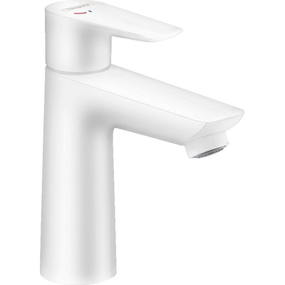 Hansgrohe Talis e 1 greeps wastafelkraan - 110 - coolstart - zonder afvoer - mat wit