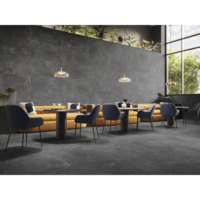 SAMPLE Terravito Unicoa vloertegel - 120x120cm - 9mm - gerectificeerd - Zwart