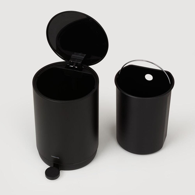 Sealskin Mind Poubelle à pédale 5 litres autoportante Noir