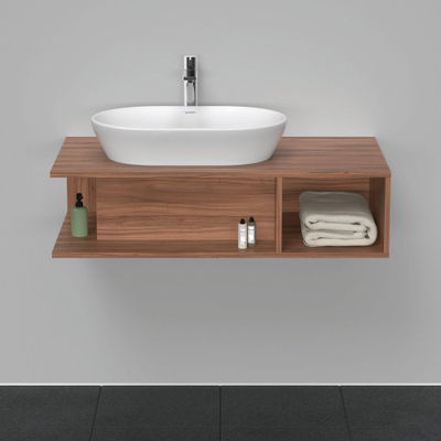 Duravit D-neo Meuble sous vasque 100x55x26cm sans tiroirs Noisetier mat