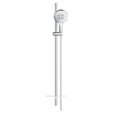 GROHE Rainshower SmartActive 150 Ensemble de douche - 90cm - douchette ronde - 3 types de jet - flexible de douche lisse - avec porte-savon - chrome