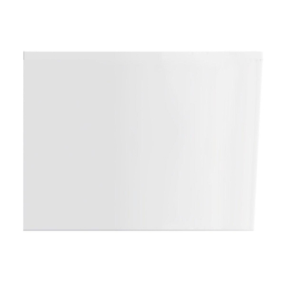 Wiesbaden Zenn baignoire d'angle gauche 180 x 80 cm acrylique brillant blanc avec vidage brillant blanc