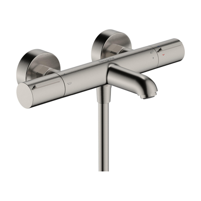 Hansgrohe Ecostat Element opbouw badthermostaat RVS-look