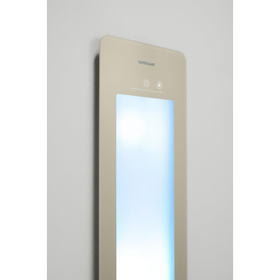 Sunshower Round Plus L infrarood + UV licht opbouw incl. Wandbeugel 185x33x12cm full body Sand White