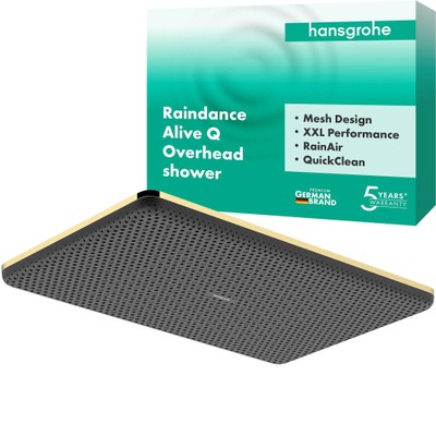 Hansgrohe Raindance alive Q - hoofddouche 210/340 1jet - gepolijst goud (goud)