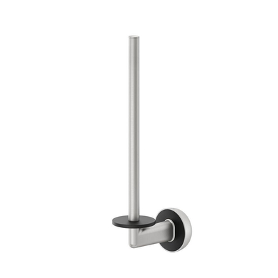 Tiger Cooper Reserverolhouder - 2 rollen - geborsteld RVS/zwart
