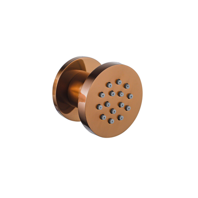 Fortifura Calvi zijdouche - 5cm - rond - 4 stuks - Geborsteld koper PVD (Koper)