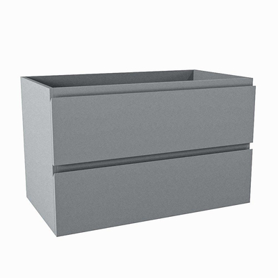 Mondiaz HAY wastafelonderkast - 80x45x50cm - 2 lades - softclose - Plata