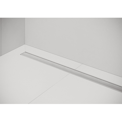 Easy Drain Compact 30 FF zero douchegoot 6x80cm enkele plaat met zijuitloop RVS