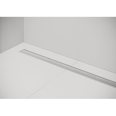 Easy Drain Compact 50 FF zero caniveau de douche plaque simple avec sortie latérale 6x70cm inox