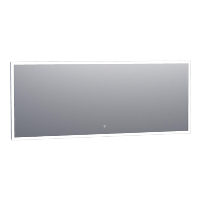BRAUER Edge Miroir 180x70cm avec éclairage LED réglable et interrupteur tactile Aluminium