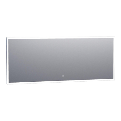 BRAUER Jade spiegel – rechthoek – 180x70 cm – indirecte LED rondom – Aluminium (Zilver)