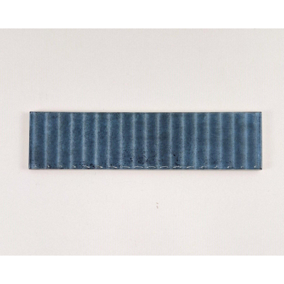SAMPLE Terravito Sileno Voor wandtegel - 30x7.5cm - 8mm - ribbel - Blauw