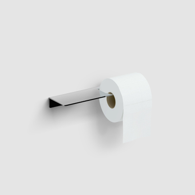 Clou Fold toiletrolhouder zonder klep met planchet chroom