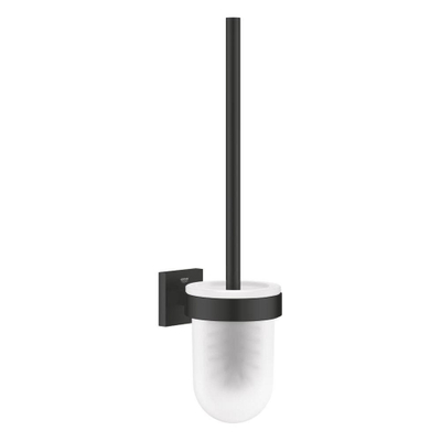 GROHE Start Cube QuickFix Toiletborstel - 39.9x12.6cm - wandmontage - met houder - matte black