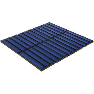 The Mosaic Factory Sevilla mozaïektegel - 30x30cm - 8mm - rechthoek - glans jeans blue (blauw)