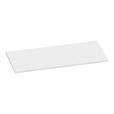 BRAUER MDF Plan sous vasque 100x46x2cm sans trou de robinet blanc mat