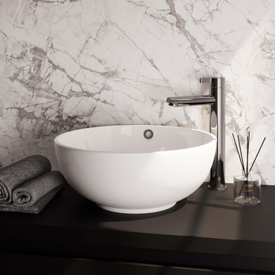 Brauer Chrome Edition wastafelkraan - model E - opbouw - hoog - chroom
