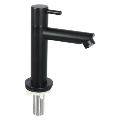 Differnz Hura fonteinset – 37.5x18.5x9 cm – keramiek wit – rechte mat zwarte kraan