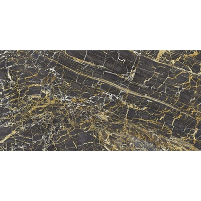 ÉCHANTILLON Cifre Cerámica Carrelage de sol et mural Black Golden Pulido Rectifié Aspect marbre Poli Multi
