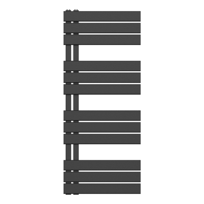 Belrad Radiateur sèche-serviettes - gauche - raccordement/comb - 1200X500mm- noir