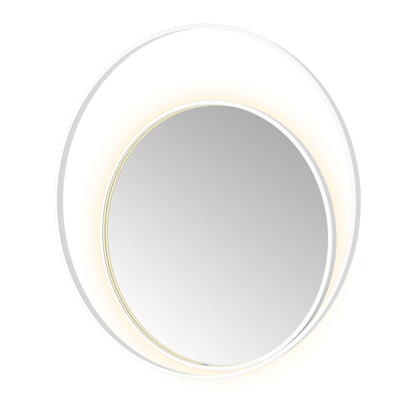 Hotbath &MORE Spiegel Round2 - 120x120cm - direct en indirect LED - spiegelverwarming - dimbaar - met afstandsbediening - mat wit