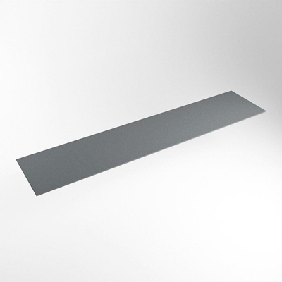 Mondiaz TOP 23 Plan sous vasque - 190x23.5x0.9cm - compatible comme plan de meuble - solid surface - Plata