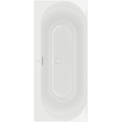 Villeroy & Boch Loop baignoire duo - 180x80cm - rectangulaire/baignoire intérieure ovale - acrylique Blanc Alpin brillant