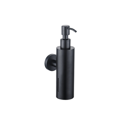Fortifura Calvi zeepdispenser - wand - rond - mat zwart - licht beschadigd - OUTLET UDEN