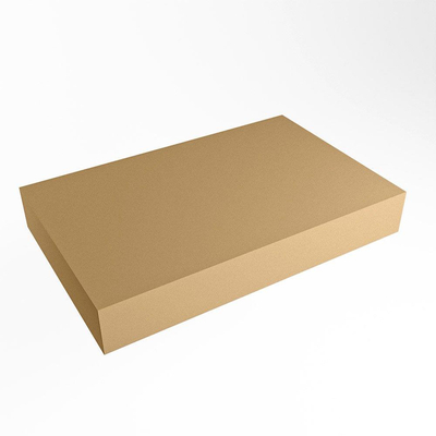 Mondiaz TOP 51 Vrijhangend Topblad - 80x51x12cm - geschikt voor waskom - Solid surface - Oro