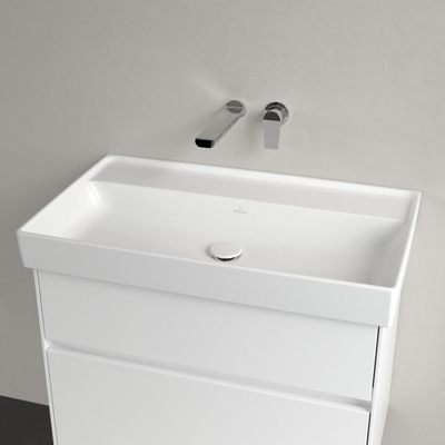 Villeroy & Boch Collaro meubelwastafel - 80x47cm - zonder overloop - zonder kraangat - White Alpine (glans wit)