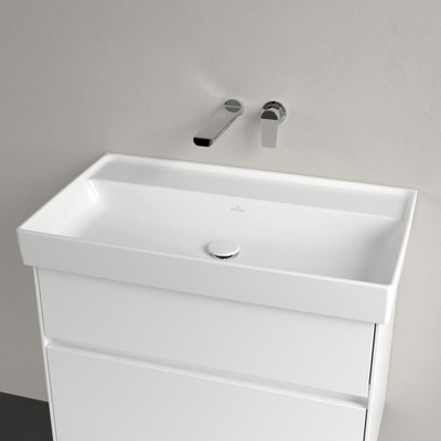 Villeroy & Boch Collaro Plan vasque 80x47cm trou de robinet sans trop-plein Blanc