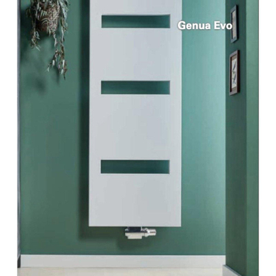 Plieger Genua EVO designradiator horizontaal 1125x550mm 471W mat wit TWEEDEKANS OUTLETSTORE