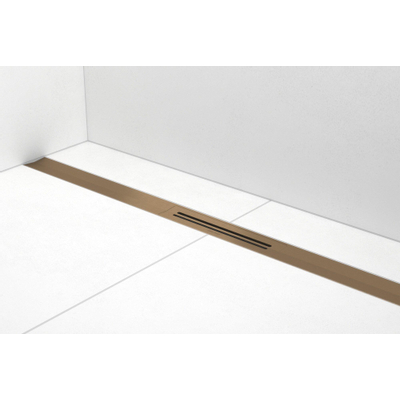 Easy drain R-line Clean Color douchegoot 100cm brushed bronze