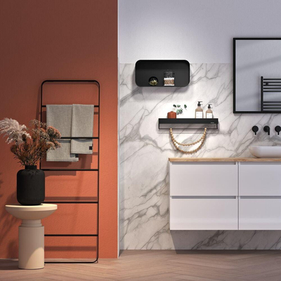 Sealskin Brix Handdoekladder - 50x4x155cm - zwart