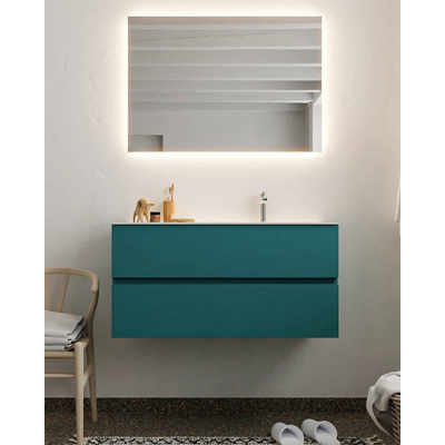 Mondiaz VICA Ensemble de meuble de salle de bain - 100cm - meuble sous-vasque smag - 2 tiroirs - lavabo cloud droite - 1 trou de robinet - version XL 60cm haut