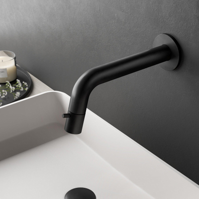 Hotbath Dude Robinet lave mains à poser noir mat